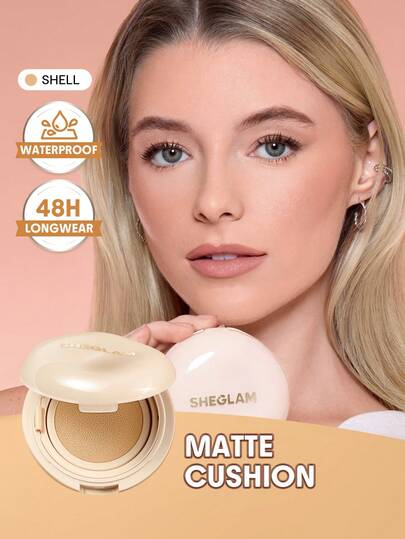 SHEGLAM Lock & Go Long-Lasting קושן פונדיישן-Shell מותג טיפוח אישי איפור קוסמטיקה לנשים ולנערות מושלם לקיץ אביב אידיאלי ל-Y2K אופנה אלגנטית מתאים ליום הולדת יום האם מתנה מוכן צבע הכי טוב