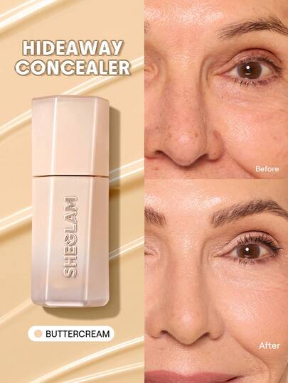 SHEGLAM Hideaway Corrector de Cobertura Total-Buttercream Corrector de Color e Iluminador Marca Belleza Maquillaje Maquullaje Cosmética para Mujeres Niñas Perfecto para Invierno Primavera Verano Ideal para Y2K Elegante Moda Adecuado para Cumpleaños Día de la Madre Regalo Fiesta Listo Mejor Color