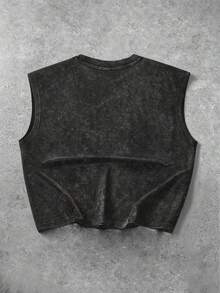 Manfinity EMRG Áo tank top nam màu đen bạc màu, phong cách thường ngày, thích hợp cho hoạt động ngoài trời, trẻ trung và năng động, với chữ viết tay tiếng Anh. - màu đen - Xem 7