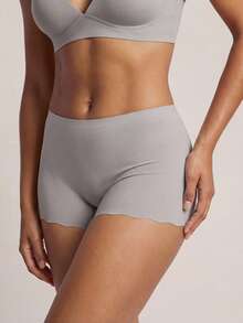 Barelissa Women's Simple Solid Color Seamless Panties (Hipster Cut) 4pcs/Set - Multicolor - View 4