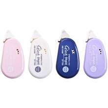 4 Packs Mixed Color Mini Tapes, Suitable For Homework Revision, Exams, Simple And Portable, Strong Covering Power, Not Easy To Fall Off, Easy To Use Dot Tape, Suitable For Office, School, Home And Back To School. - Multicolor - View 1