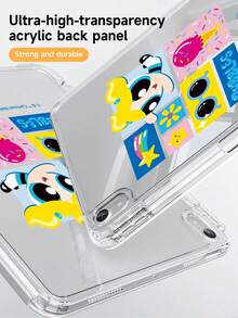THE POWERPUFF GIRLS X SHEIN 适用于 iPad (A16) 11 英寸第 11 代（2025 年款）/ iPad 第 10 代、iPad Pro 2020/2021 11 英寸、iPad 7/8/9 代、Galaxy Tab A9 Plus 的保护套，采用高端质感，支持 3+Y 折叠，具备自动唤醒/睡眠功能和内置笔槽，防震保护套。 - 彩色 - 查看 4