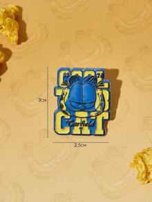 GARFIELD | SHEIN 1PC New Creative Cartoon Pattern Brooch, IP Joint Design, Lovely Personalized, Simple And Generous, Can Also Be Used As Accessories, Suitable For Various Parties, Concerts, Festivals, Exquisite Gifts - Blue - View 5