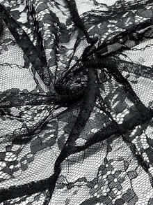 SHEIN 大码女士休闲雪纺透气开衫 - 黑色 - 查看 6
