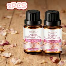 1/2 Pcs 10ml Cherry Blossom Essential Oil. A Hypoallergenic Cherry Blossom Scent Suitable For Diffusers, Humidifiers, Candles, Soaps, And Homemade Perfumes. Suitable For Men And Women, Adults, And All Skin Types. It Has Skin-Care Benefits For Dry Skin. - Multicolor - View 8