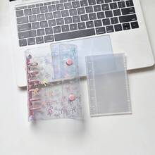 Joivida A7文件夹、丝带封面笔记本、闪亮星形装饰计划本、贴纸簿等。口袋笔记本、A7文件夹贴纸簿、文具手册、笔记本、贴纸簿、办公用品、学习用品 - A - 查看 16