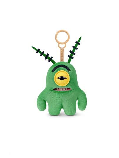 ZURU Fuggler Licensed Collab-Spongebob Keyrings S1 (Sheldon Plankton) Plush Keychains 5-Inch Collectible Plush Edgy Cute