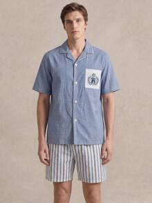 EverLounge 2026 New Style Men's Soft & Comfortable Striped Long Sleeve Pajama Set, Suitable For All Seasons Loungewear - Multicolor - View 4