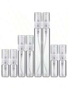 10/12PCS, Portable Glass Refillable Perfume Bottle, For Women Only, With Spray And Perfume Pump, Travel Perfume Bottle - Clear - View 2