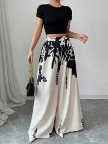 Rafferiza New High-Waisted Loose Elegant Wide-Leg Pants For Women, Slimming, Spring/Summer Fall Cloth For Women - Apricot - View 6