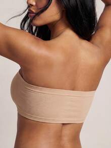 Barelissa 3pcs Women's Solid Pleated Bandeau Bra Set - Multicolor - View 4