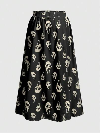 Fairycore [Peiyi]Sexy High Slit Music Festival Plus Size Skirt