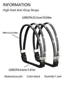 Women's High Heel Non-Slip Shoelaces, Elastic No Tie Shoe Laces, Multi-Colors - Multicolor - View 1