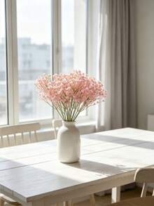 60/180 unidades de flores artificiais de Gypsophila (mosquitinho), buquê de flores artificiais realistas para buquê de noiva, arranjos florais caseiros, decoração de vasos, presentes para o Dia dos Namorados e formaturas. - Rosa - Ver 5