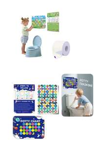 Toilet Training Reward Chart Stickers, Waterproof, Easy To Wipe, Reusable, Suitable For Toilet Training Progress Tracking Tools. - Multicolor - View 3