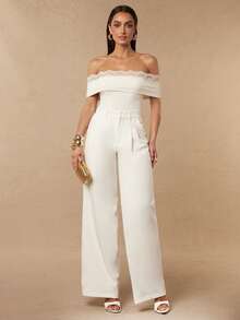 Silquee Women's Off-White Slim-Fit Fashion Top With Lace Neckline, An Elegant Top Suitable For Summer Parties, Dinners, The Office, And Holidays In 2026. Women - Apricot - View 6