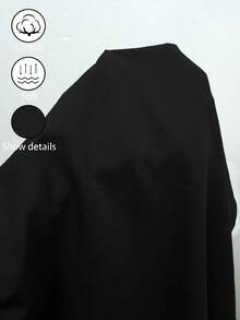 SHEIN Holidaya 女士夏季新款亚麻休闲抽绳卷边短裤，采用亚麻纹理面料，搭配弹性腰抽绳设计和卷边细节，打造轻松又不失时尚的外观，适合日常外出、度假或轻度休闲场合，是一款百搭的休闲抽绳短裤，卡其色优雅长裤，宽松修身长裤。 - 黑色 - 查看 7