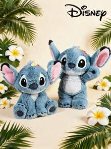 Disney 正版莉萝与史迪奇儿童毛绒玩具娃娃，生日礼物 - 藍色 - 查看 2