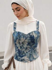 Solavon Áo camisole nữ kiểu dáng thanh lịch, chất liệu jacquard. - Nhiều màu - Xem 2