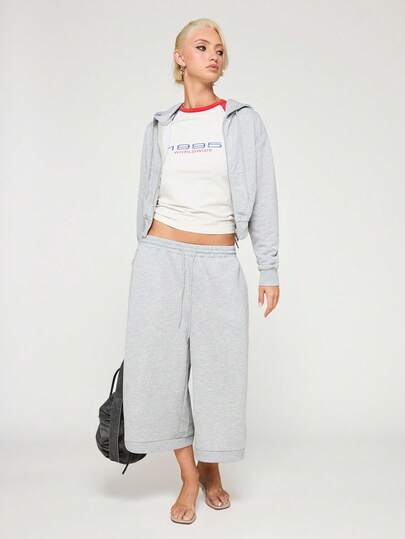 COUREZ Áo hoodie dáng ngắn có khóa kéo/Trang phục mùa hè phong cách Y2K cho nữ, áo nỉ xám, trang phục đi chơi, áo dài tay, trang phục thường ngày, áo kẻ sọc, áo dễ thương, trang phục dự tiệc, áo lễ hội, quần áo mùa hè, trang phục lễ hội, trang phục mùa xuân cho nữ.