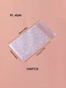 100pcs Polka Dot Pattern Gift Bag Simple Practical Multifunctional Different Sizes To Choose For Wedding Graduation Wrap Back To School Packing Supplies - Multicolor - View 14