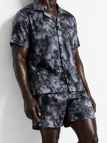 Rest Era 2026 New Style Men's Soft And Comfortable Short Sleeve Pajama Set, Suitable For Loungewear All Year Round - Multicolor - View 1