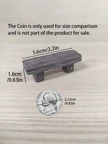 1个迷你树脂长凳/凳子/迷你椅子模型工艺品/仙境花园装饰套装配件/微景观/DIY装饰道具/礼品 - 彩色 - 查看 4