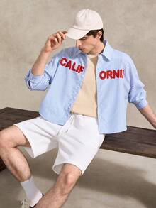 Courvante Men's Casual Shorts, Black, White, Fashion Versatile, Sports Style For Your Tennis Boyfriend - White - View 9