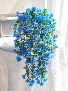 1/2/4pcs Hanging Artificial Flowers With Eucalyptus Leaves, Wild Flower Combination. Multi-Use Spring Decor For Home, Room, Garden, Hotel, Porch, Wedding And Valentine's Day - Multicolor - View 4