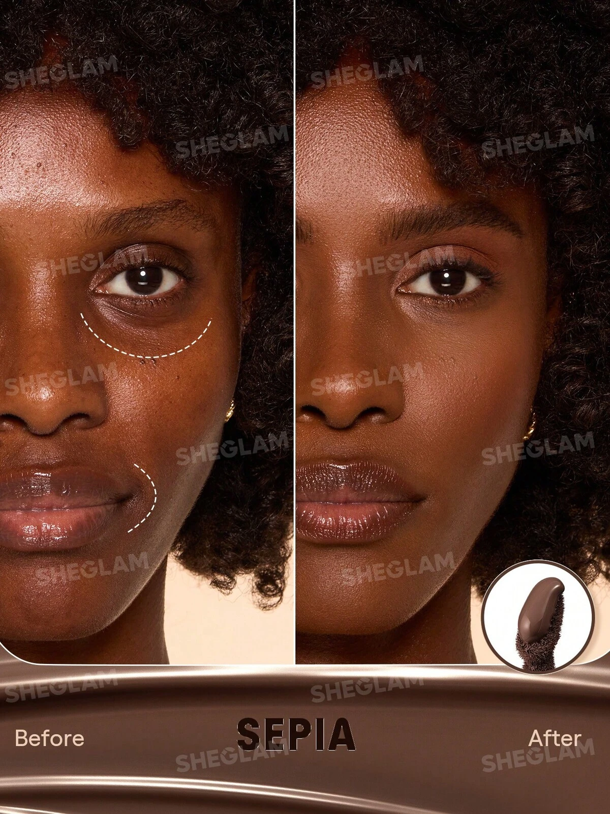 Hideaway Full-Coverage Concealer-Sepia