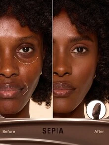 SHEGLAM Hideaway Full-Coverage Concealer-Sepia Color Corrector Brightener And Highlighter - Sepia - View 2