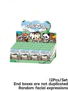 POKOJA LAND Blind Box Collectible Figurine Gift, Cute Decor, 1pc "Forest Animal Crew" Series Blind Box Figure, Outdoor-Themed Animal Figurine With 12 Regular Styles & 1 Hidden Surprise, Collectible Art Doll Featuring Textured Finishes - Tide play blind box - View 17