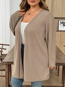 SHEIN CURVE+ 大码女士休闲夏季套装，女士休闲套装，女士无肩带背心和紧身裤套装，女士运动套装两件套，凉爽吸湿速干高弹面料裤子两件套 - 酒紅色 - 查看 10