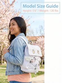 Mochila Casual Versátil, Impermeable y Portátil para Viajes al Aire Libre - Ojos blancos - Ver 6