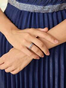 MOTF PREMIUM Anillo chapado en micro 18K - Blanco plateado - View 7