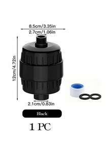 1个高效淋浴喷头过滤器，大流量硬水软化淋浴喷头过滤器，通用淋浴净水器，减少皮肤干燥和头发损伤，去除氯和有害物质，适用于家庭、酒店和房车浴室，是馈赠亲朋好友的绝佳礼物。 - 彩色 - 查看 13