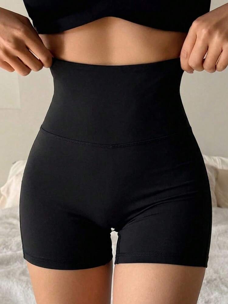 Slim Fit High Waist Seamless Sports Shorts Shapewear For Women