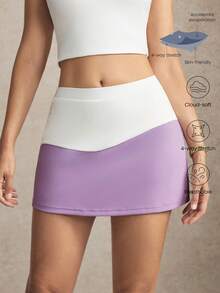 Activina Jupe-short courte et colorée décontractée pour femme - Blanc - Voir 1