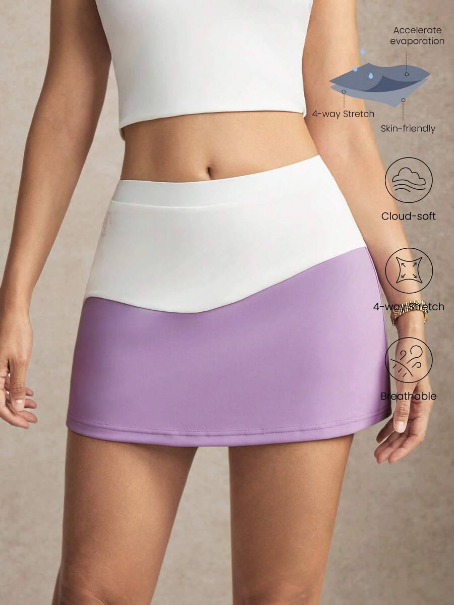 Activina Jupe-short courte et colorée décontractée pour femme - Blanc - Voir 1