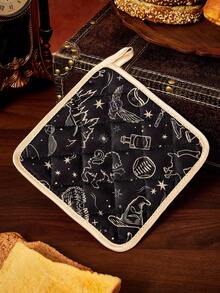 HARRY POTTER X SHEIN 1/2 PC The Harry Potter Printing Insulation Set, Oven Gloves/Insulation Mat, A Must For Kitchen Baking, Effectively Isolating Heat Sources, Single/Combination - View 6