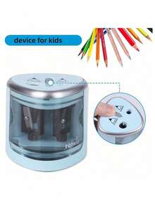 1pc Double Hole Pencil Sharpener For 6-12mm Pencils Student Office Pencil Sharpener Supplies Students,Electric Pencil Sharpener Available In Three Colors - multicolor - View 6
