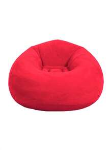 1 Piece Inflatable Sofa Chair, Foldable Portable Inflatable Leisure Chair With Backrest, Soft Bean Bag Style Seat For Living Room Bedroom Balcony Dormitory Outdoor Camping - Multicolor - View 9