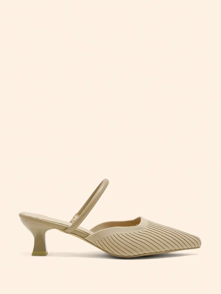 CUCCOO BASICS Women's Pointed Toe Fashion Daily Commute High Heel Mules