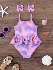 SHEIN Áo tankini Bé gái - Nhiều màu - Xem 3