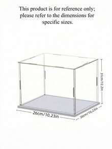 Clear Acrylic Display Case Collectible Showcase Assemble Easy Dust Proof Protection Box For Action Figures Toys Model Cars Home Decor Storage Organizer - Multicolor - View 20