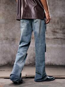 Men's Ripped Jeans, Fashionable & Suitable For Summeremo - Light Wash - View 2