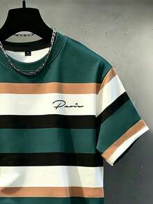 Manfinity Homme Duck Pattern Print Design On Abdominal Muscles, Men's Fashionable Summer Casual Sportswear, Men's Top - Multicolor - View 3