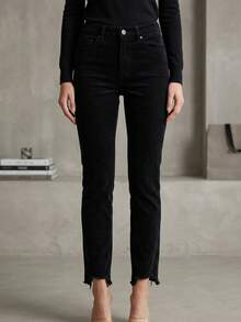 Denim Jeans For Women - 黑色 - 查看 2