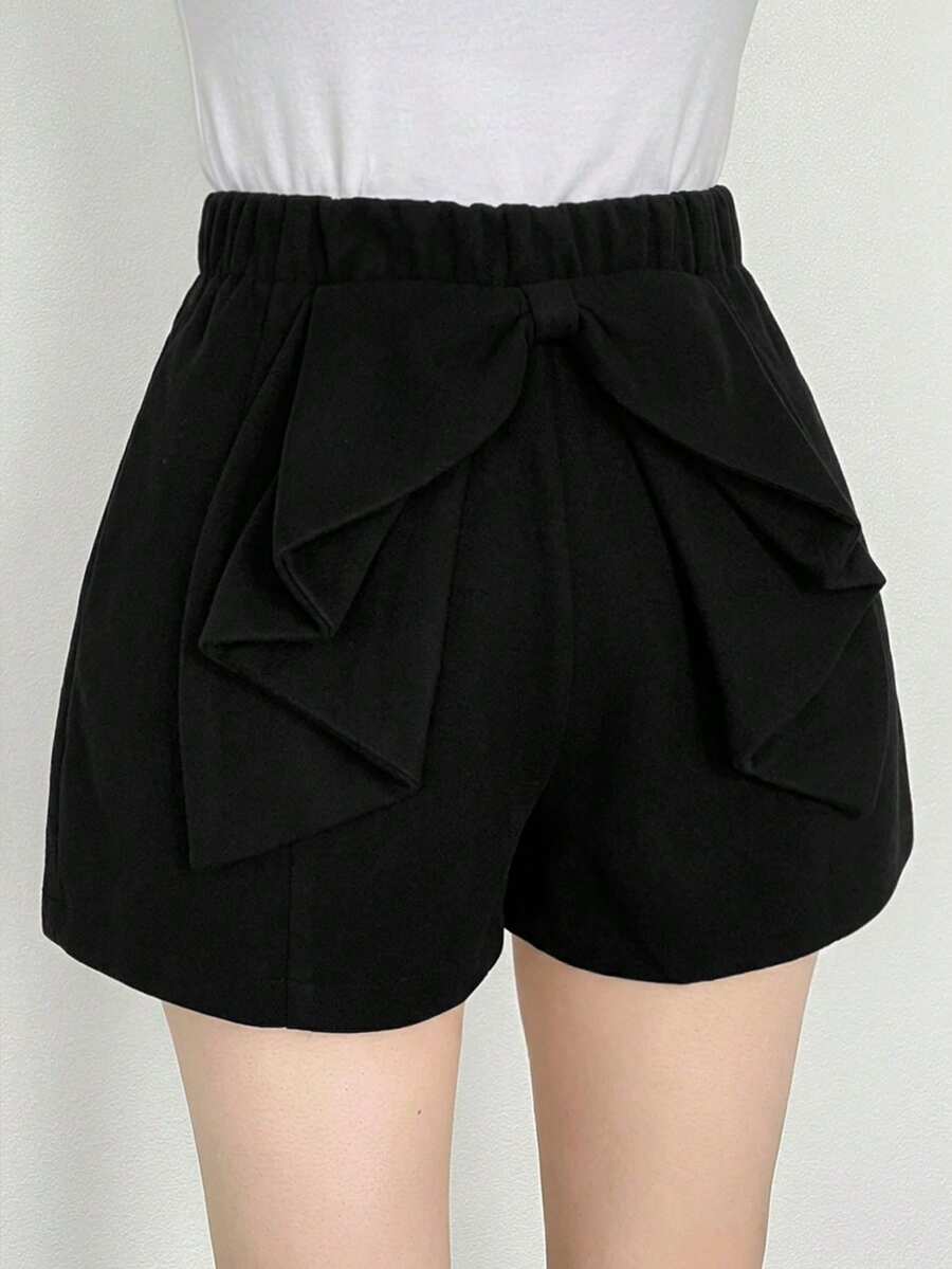 Dazy Kids Tween Girls Solid Color Shorts - Black - View 1