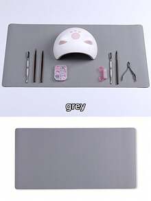 1片 30x60cm 小號珪藻土美甲桌墊 吸水快乾 防滑穩定墊 防止工具滑動 柔軟可折疊可重複使用 美甲沙龍桌墊 家用美甲工具墊 - 彩色 - 查看 5